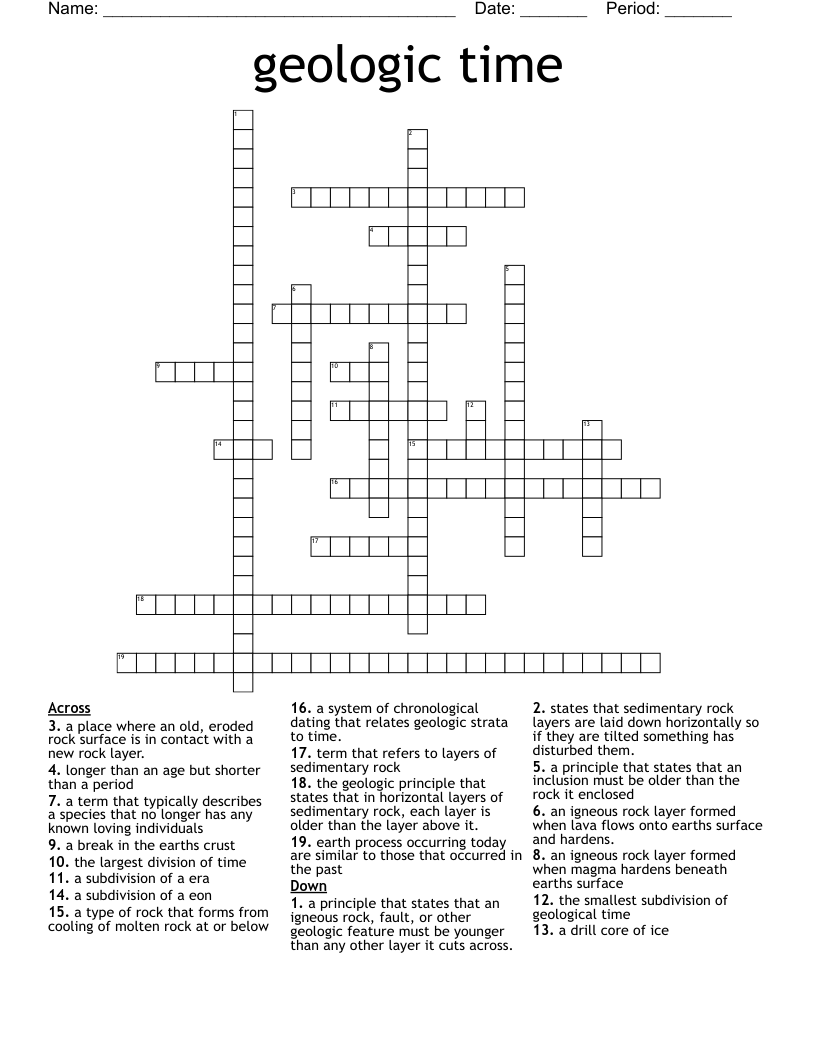 Weekly HomeWork Crossword WordMint