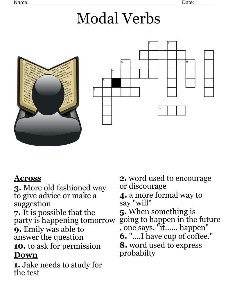 Modal Verbs Word Search - WordMint