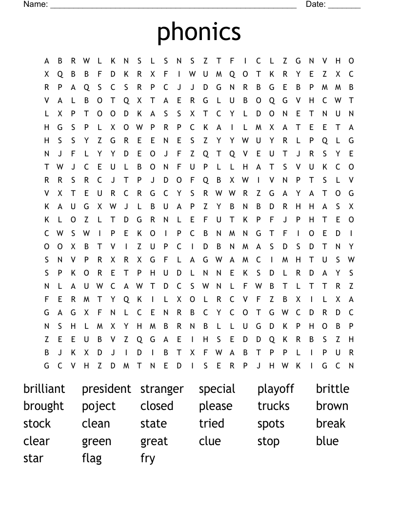 phonics Word Search WordMint