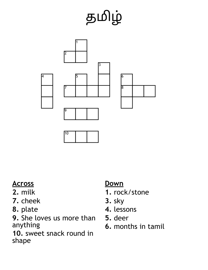 Tibetans And Tamils Crossword prntbl.concejomunicipaldechinu.gov.co