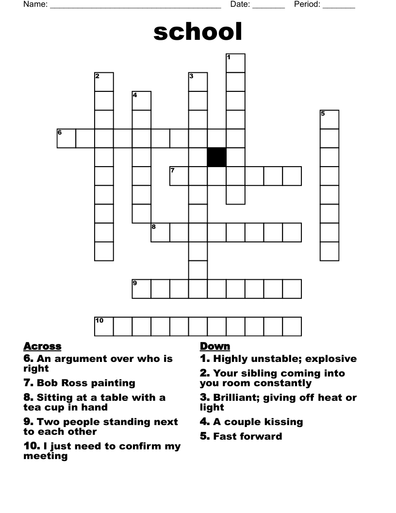 Exasperating Crossword