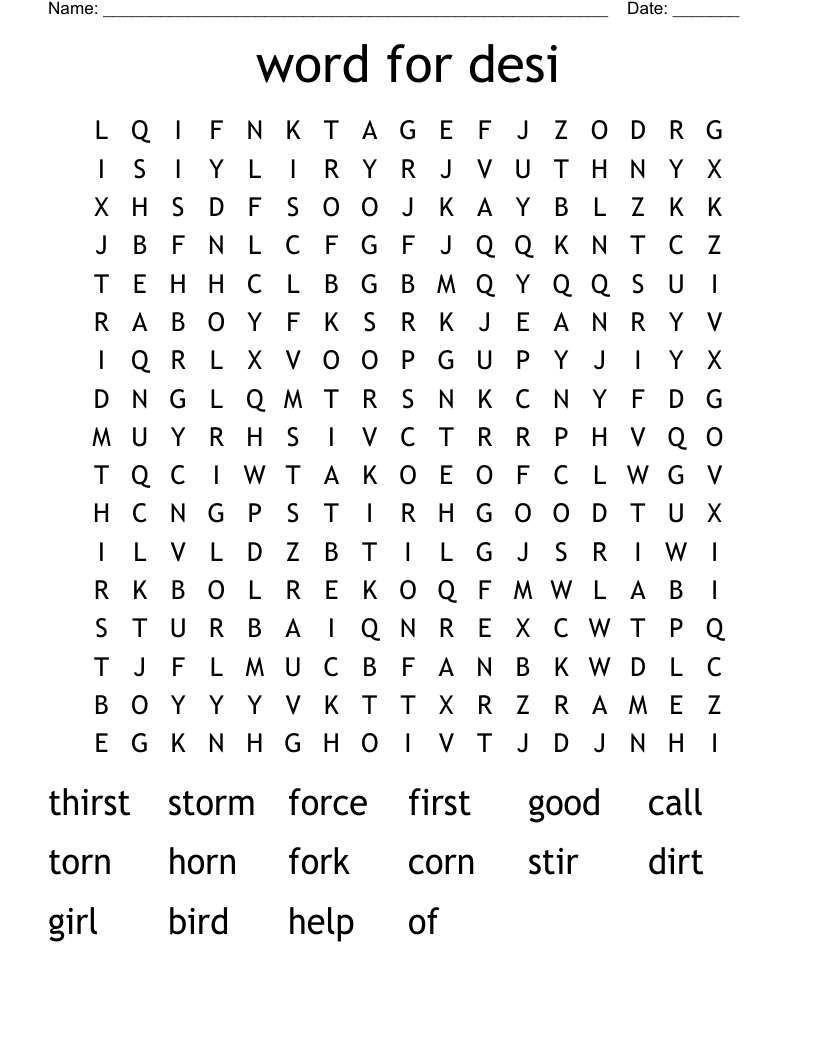 spelling words wk9 T2 Word Search WordMint