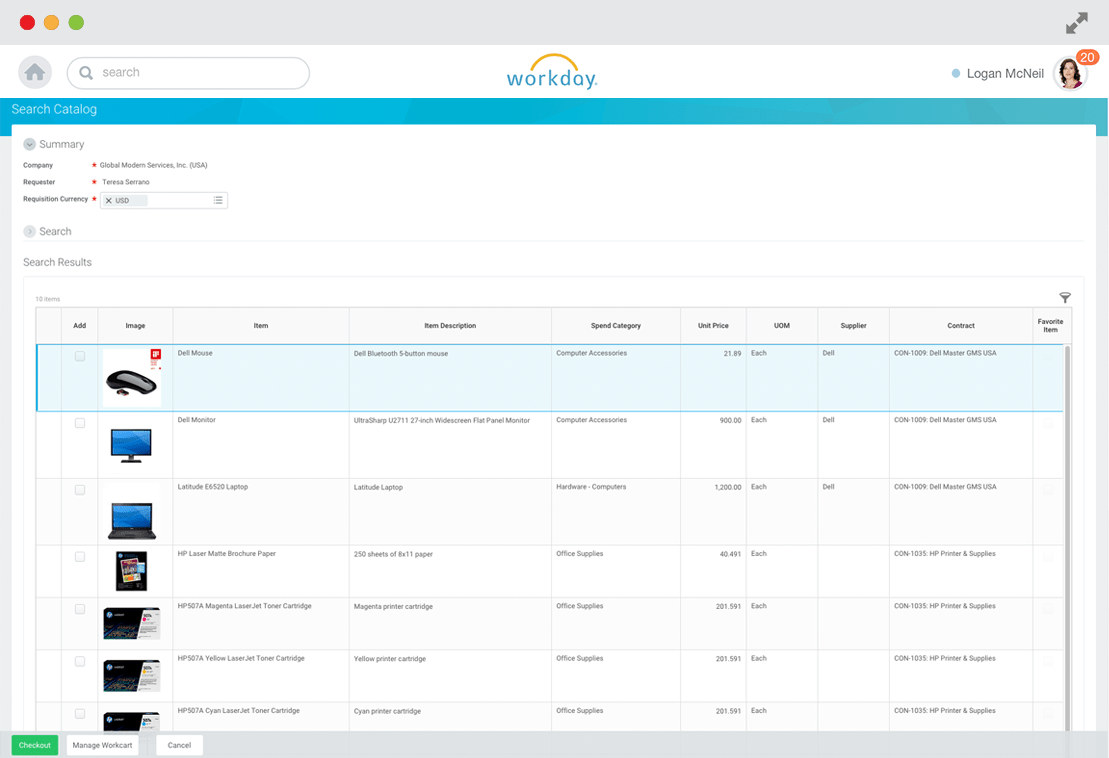 Procurement & Spend Management Software Workday