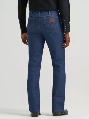 Wrangler® Cowboy Cut® Bootcut Jean Rigid Slim Fit Jean Dark Wash