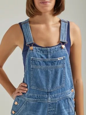 Women's Flare Denim Overalls