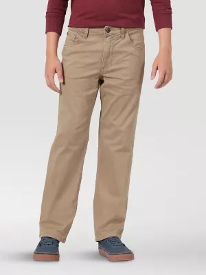 Wrangler® Elements of Comfort™ Boy's Slim Straight Twill Pant (Husky