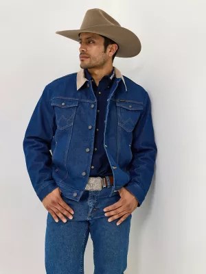 Mens Regular Blanket Lined Denim Jacket philipshigh.co.uk