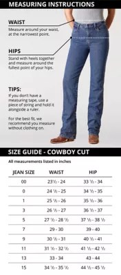 8 Wrangler Jeans For Women Size Chart 2k22