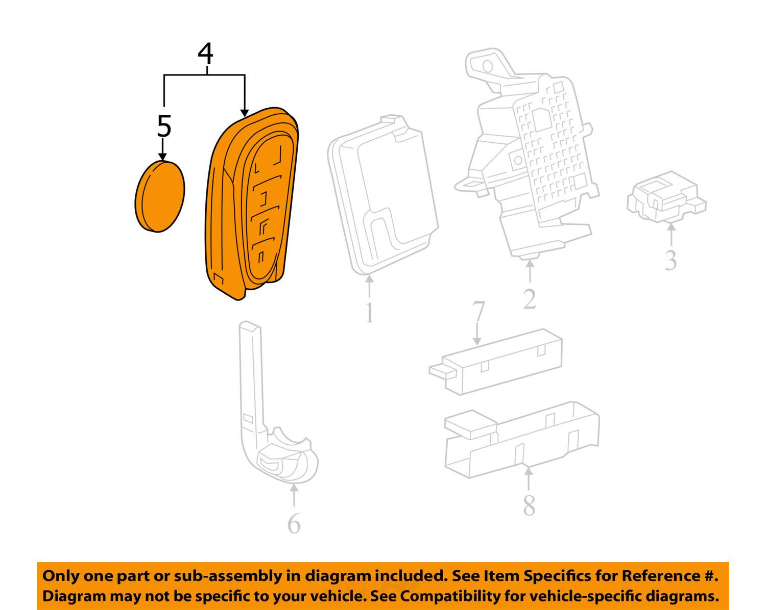 Chevrolet GM OEM 2016 Malibu Keyless Entry-Key Fob Remote Transmitter
