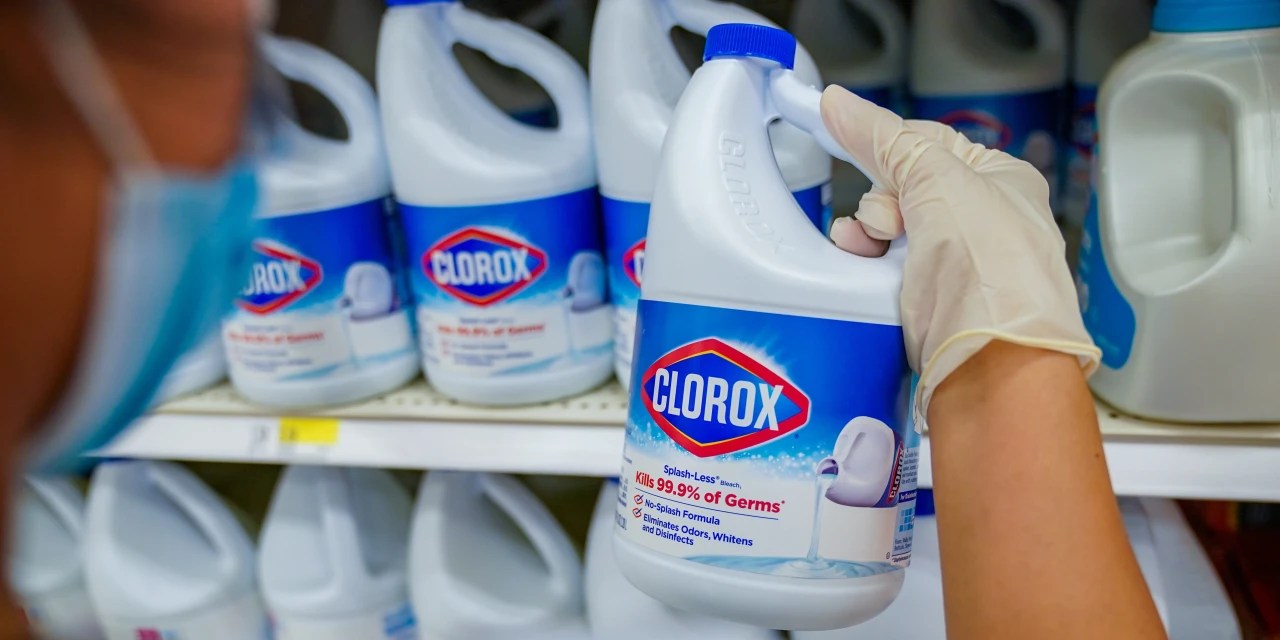 Clorox Books Record Sales Jump on Disinfectant Demand WSJ