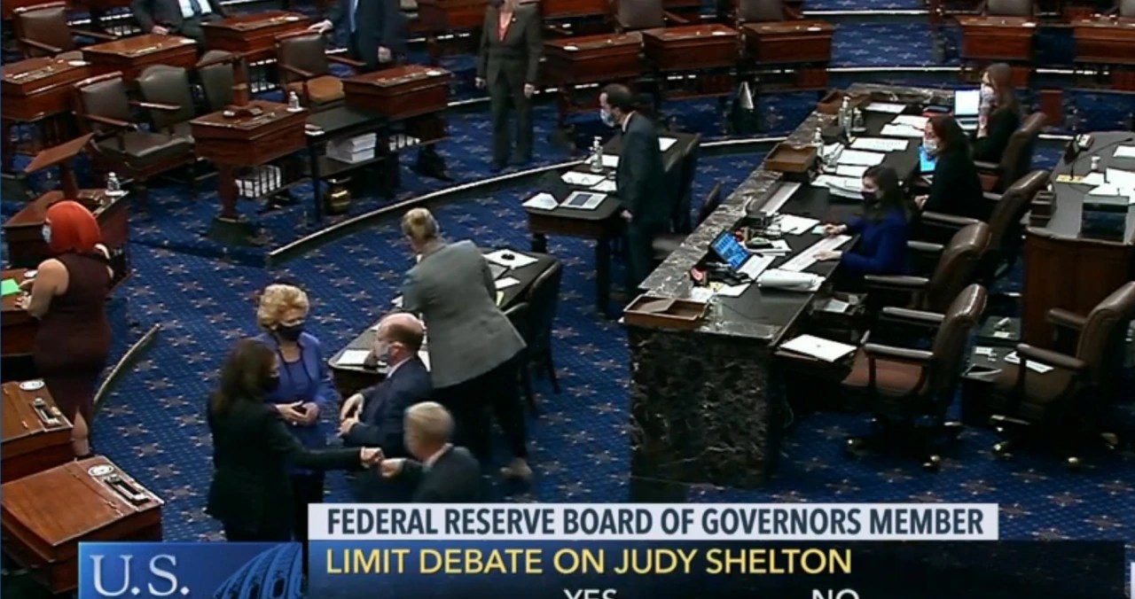 GOP Senators Congratulate Vice PresidentElect Harris on Senate Floor