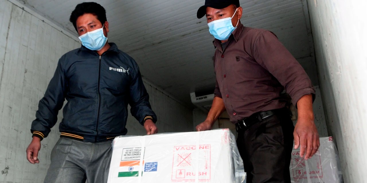India Starts Donating Covid19 Vaccines to Neighboring Countries WSJ