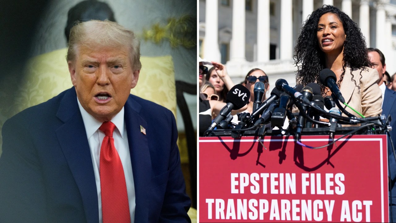 Trump Calls Epstein File Push ‘Democrat Hoax’ as Survivors Speak Out