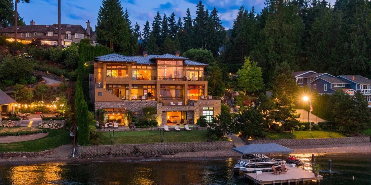 Washington Home Outside Seattle Sells for 12.75 Million, Setting a