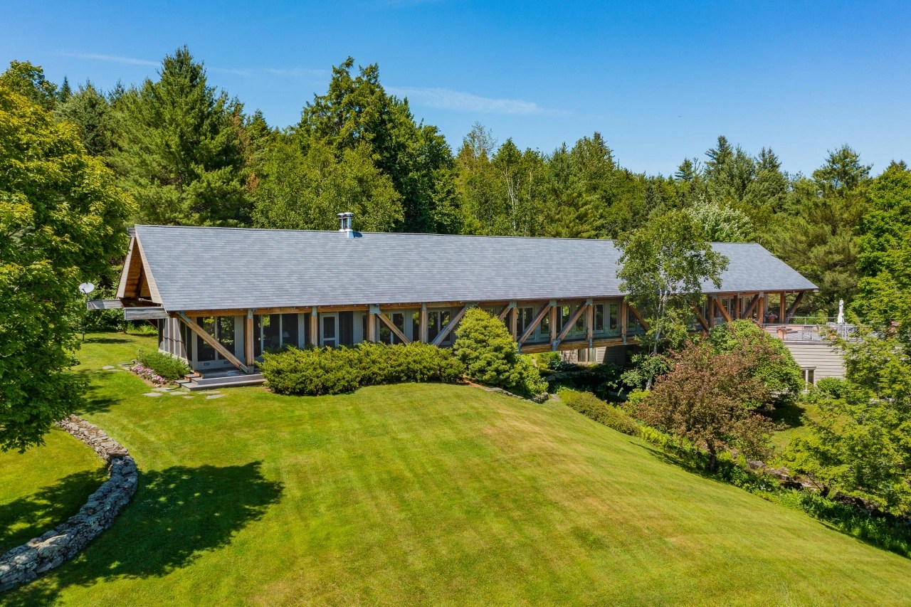 Suspended Over a Vermont Stream, a House That Resembles a Bridge Asks