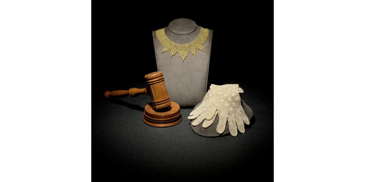One of Ruth Bader Ginsburg’s Signature Collars Sells for Over 176,000
