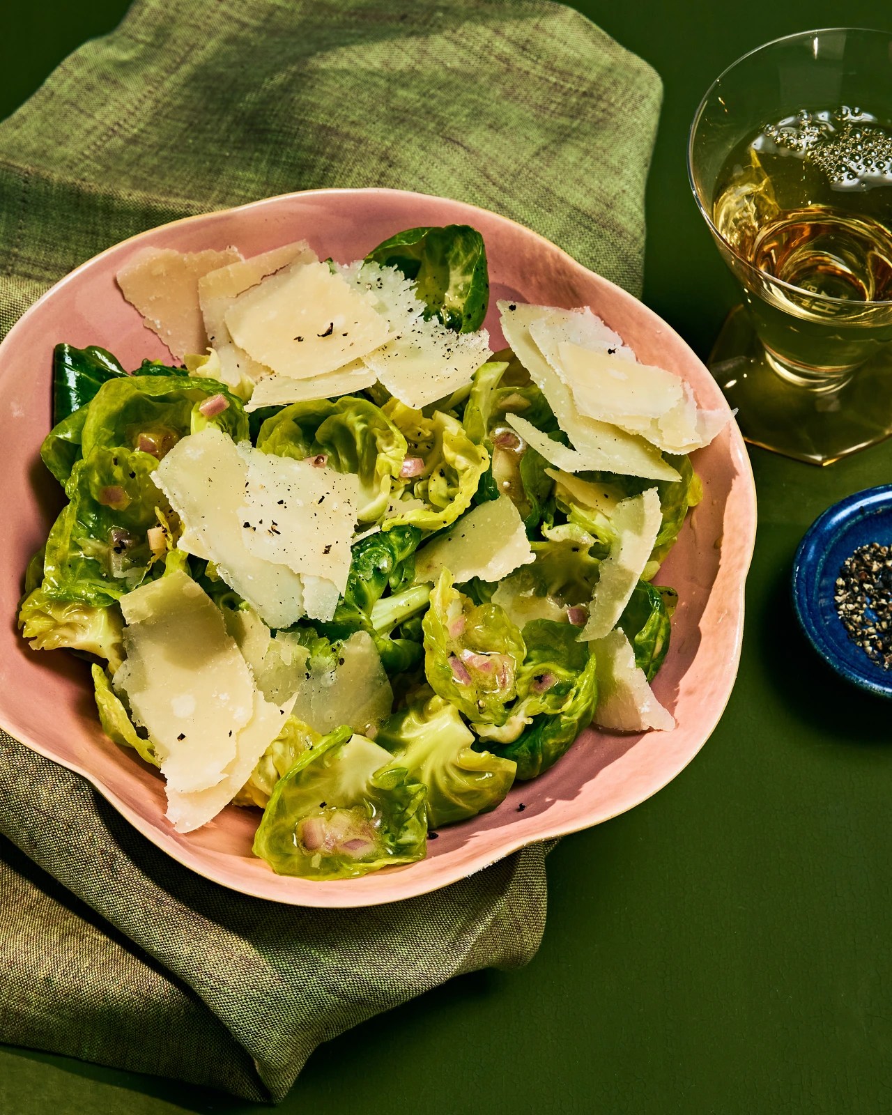 Brussels Sprouts Salad With Parmesan and Black Pepper WSJ Recipes