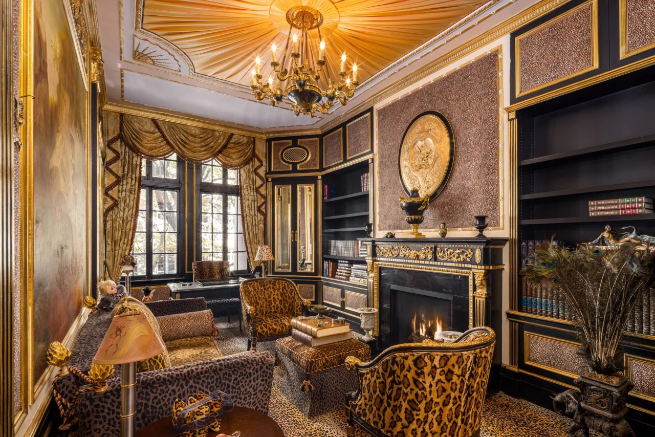 Ivana Trump’s NYC Townhouse, Decked Out in Gold and Animal Print, Asks