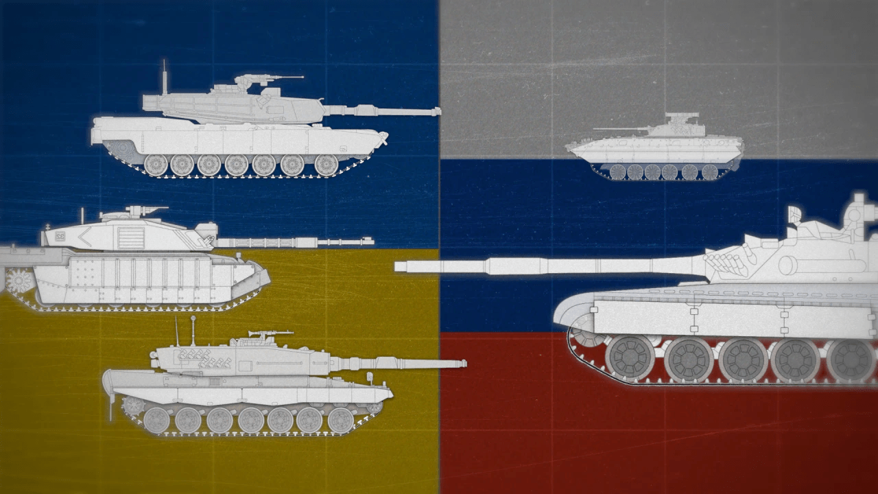 Tanks in Ukraine How Abrams and Leopard Tanks Compare to Russia's T72s
