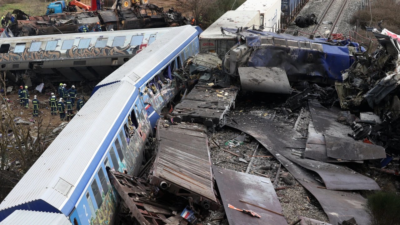 Watch Passenger Train Crashes in Greece Killing Dozens