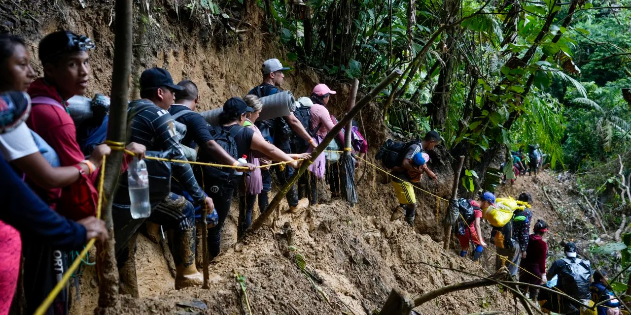 U.S.Bound Migrants Surge at Darien Jungle Crossing in Panama WSJ