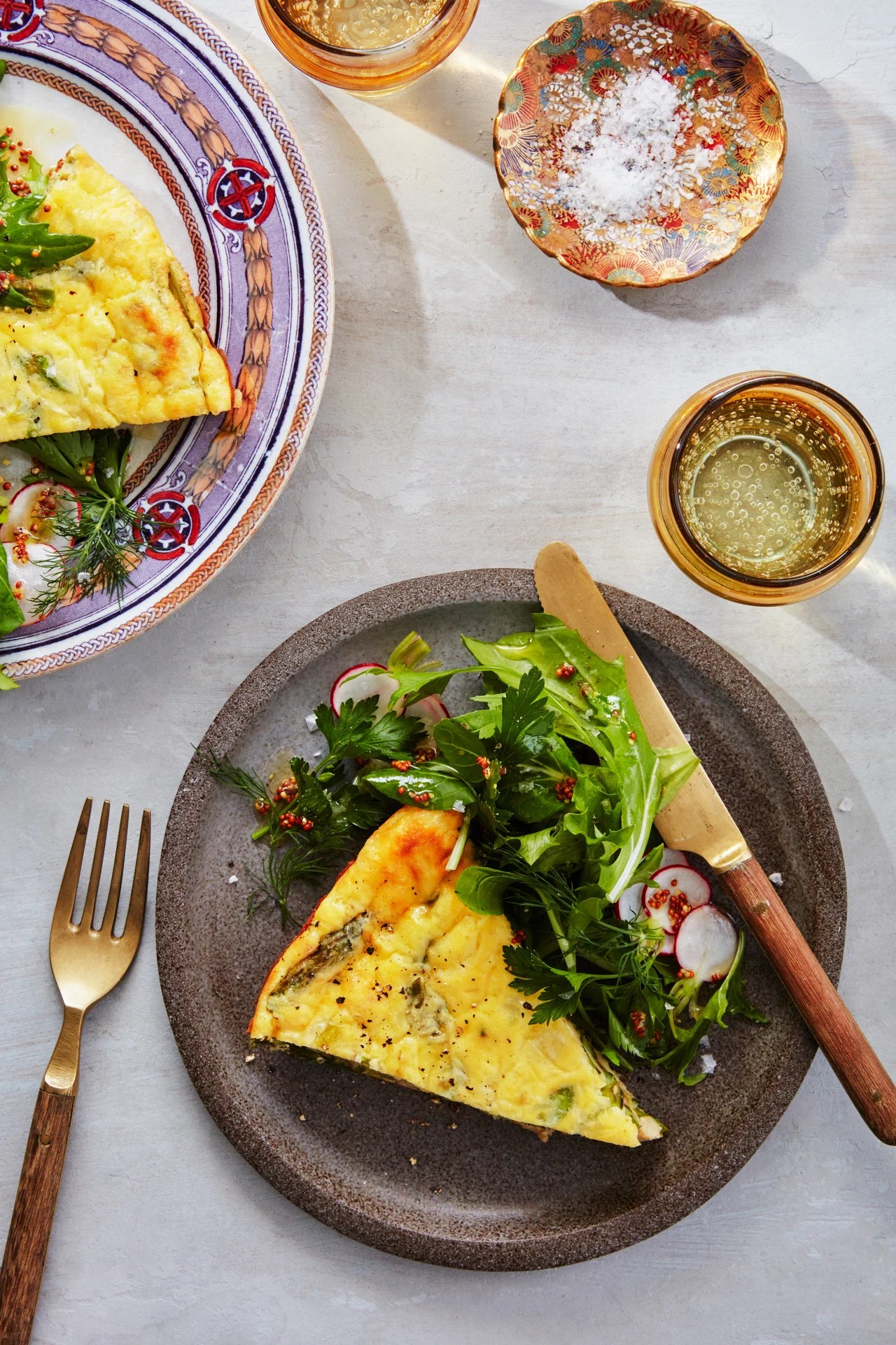 Frittata With Ramps, Asparagus, Raclette and a Spring Salad WSJ Recipes