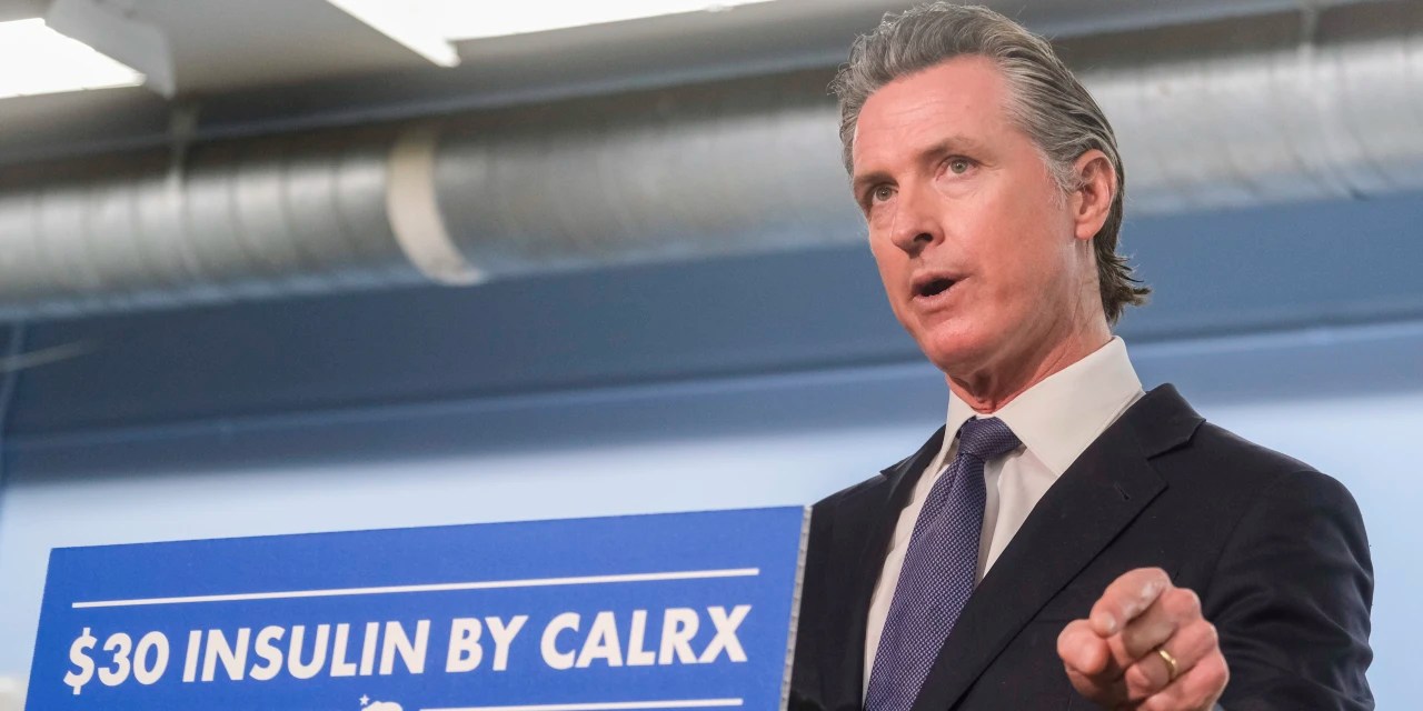 Gavin Newsom, Insulin CEO WSJ