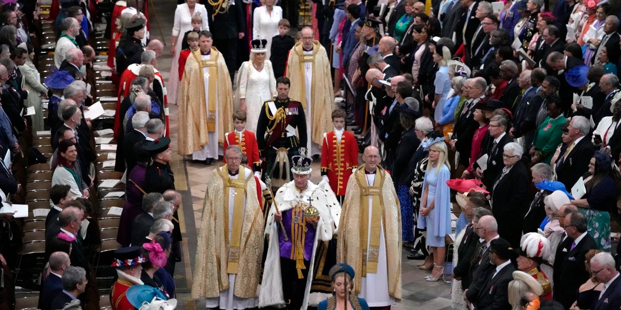King Charles III Is Crowned in Lavish Coronation Ceremony WSJ