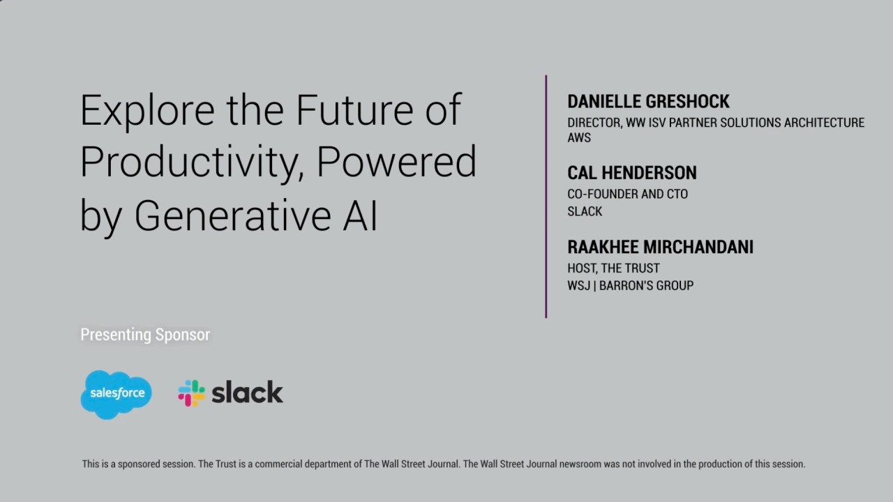 Explore the Future of Productivity, Powered by Generative AI