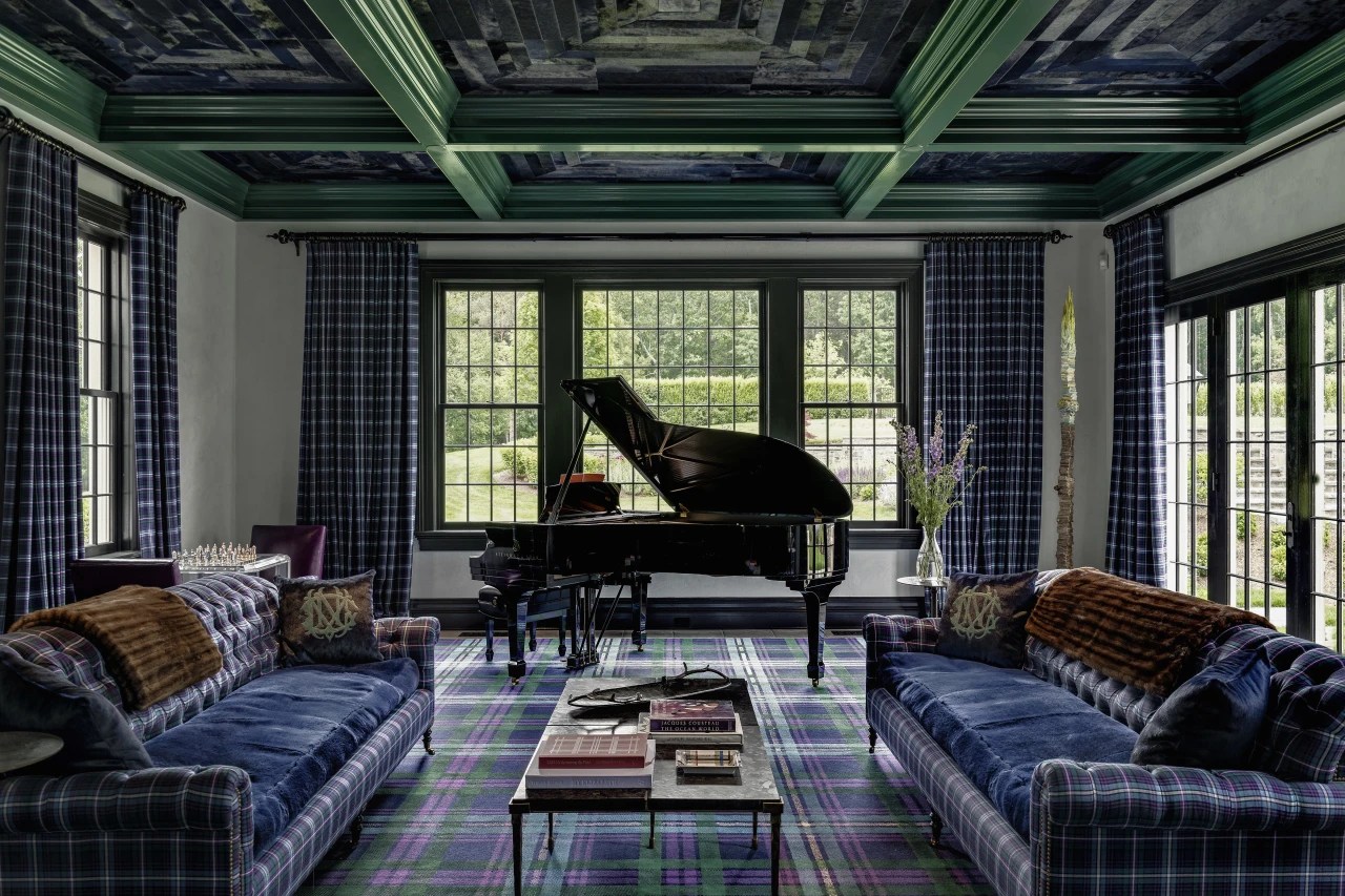 A Former Ralph Lauren Exec’s Hudson Valley Home Is Decked Out in Plaid