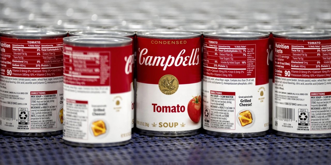 Campbell Soup Earnings Decline After Sales Slip