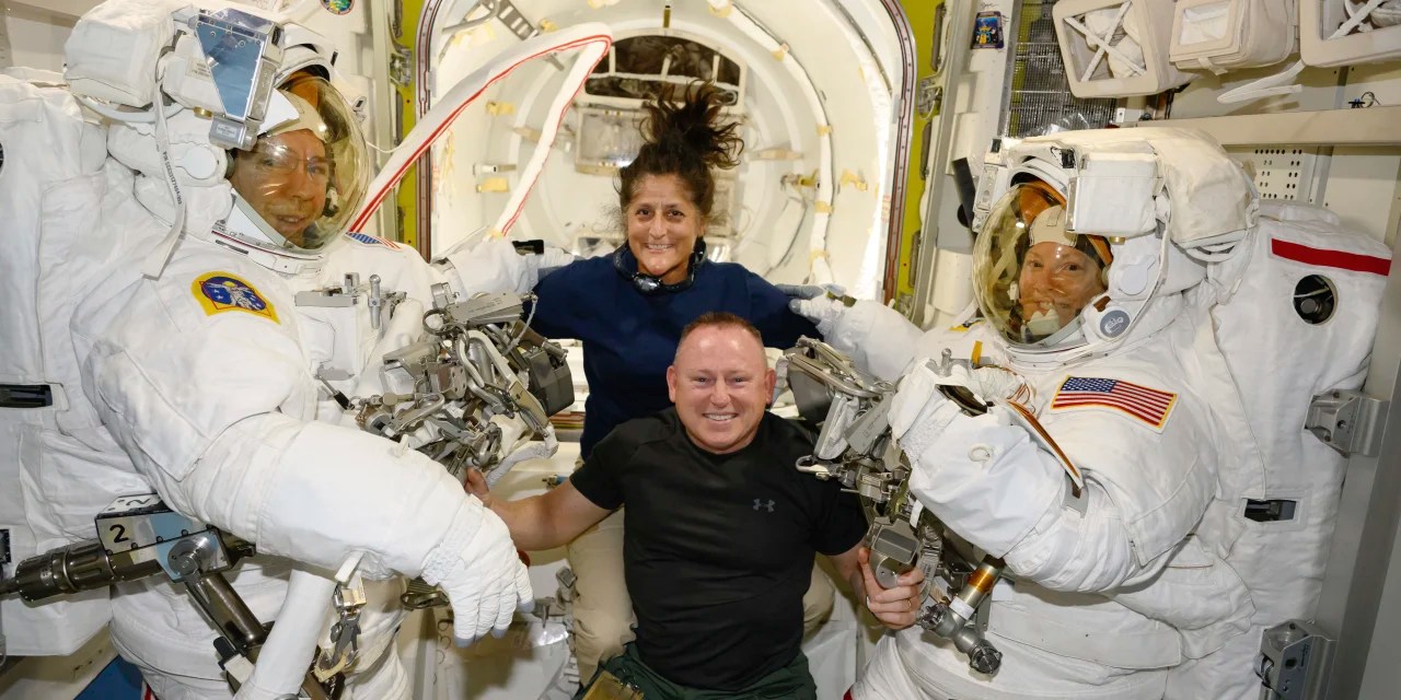Two Astronauts Are Stuck in Space. Here’s How They’re Passing the Time