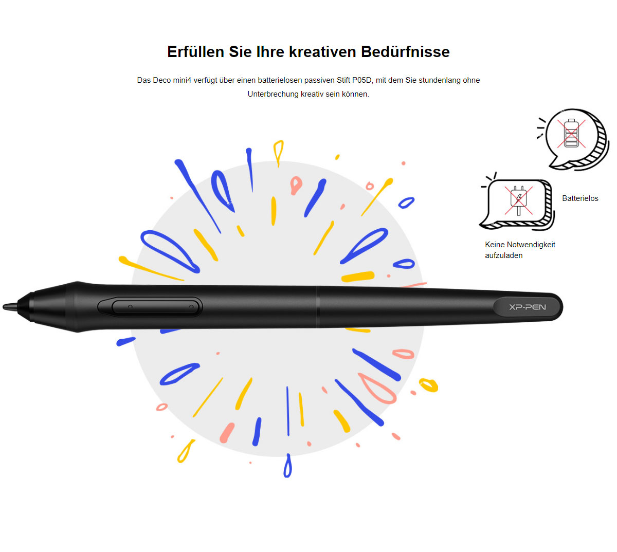 XPPEN Deco mini4 4 Zoll Grafiktablett Pen Tablet Stift Tablet zum