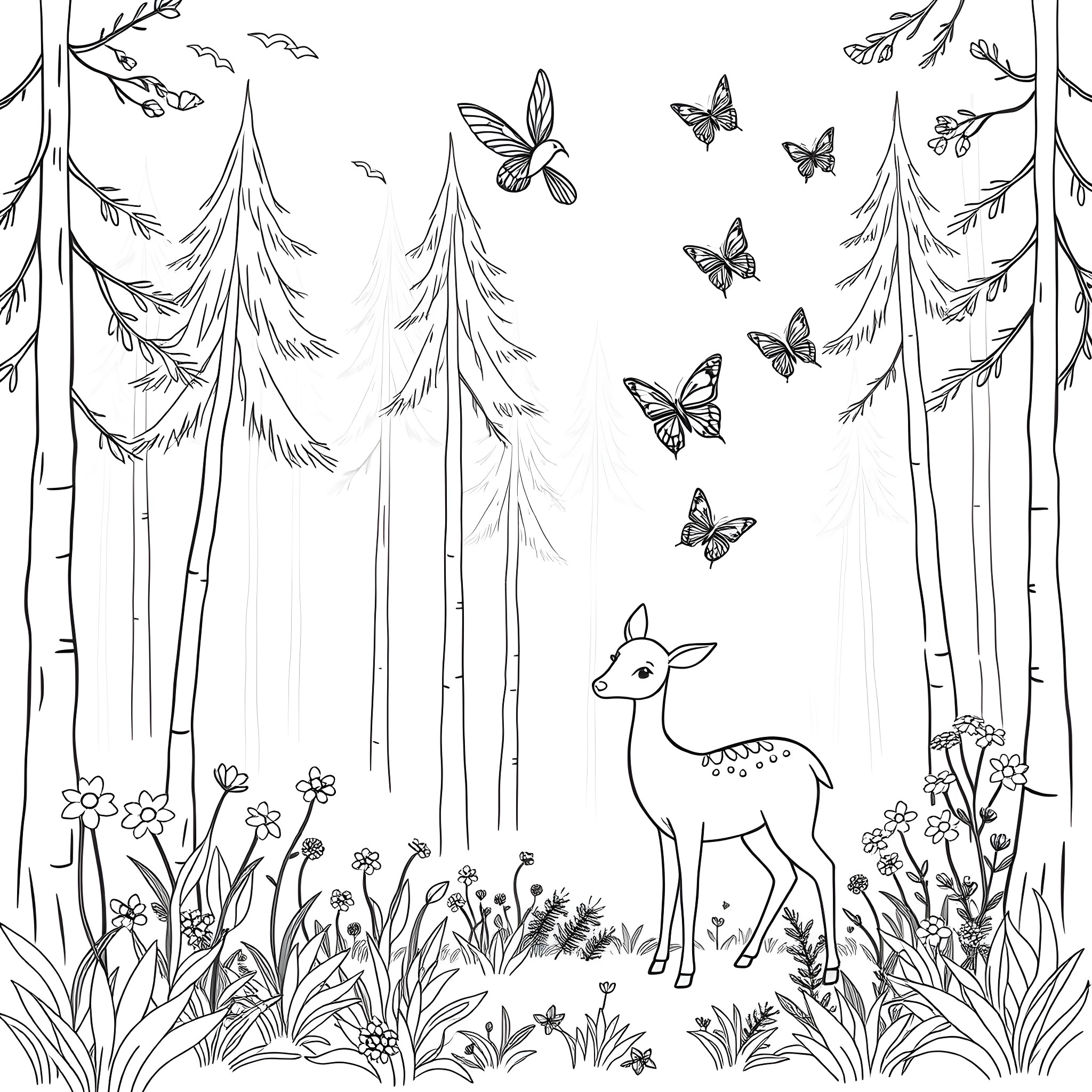 104 Best Deer Coloring Pages (Free Printable PDFs)