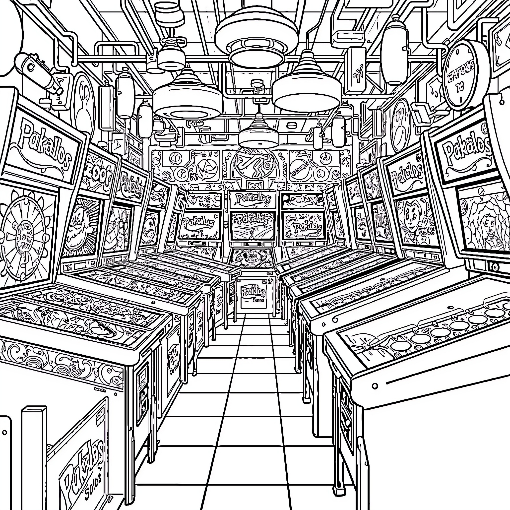 1 Best Pinball Coloring Pages (Free Printable PDFs)