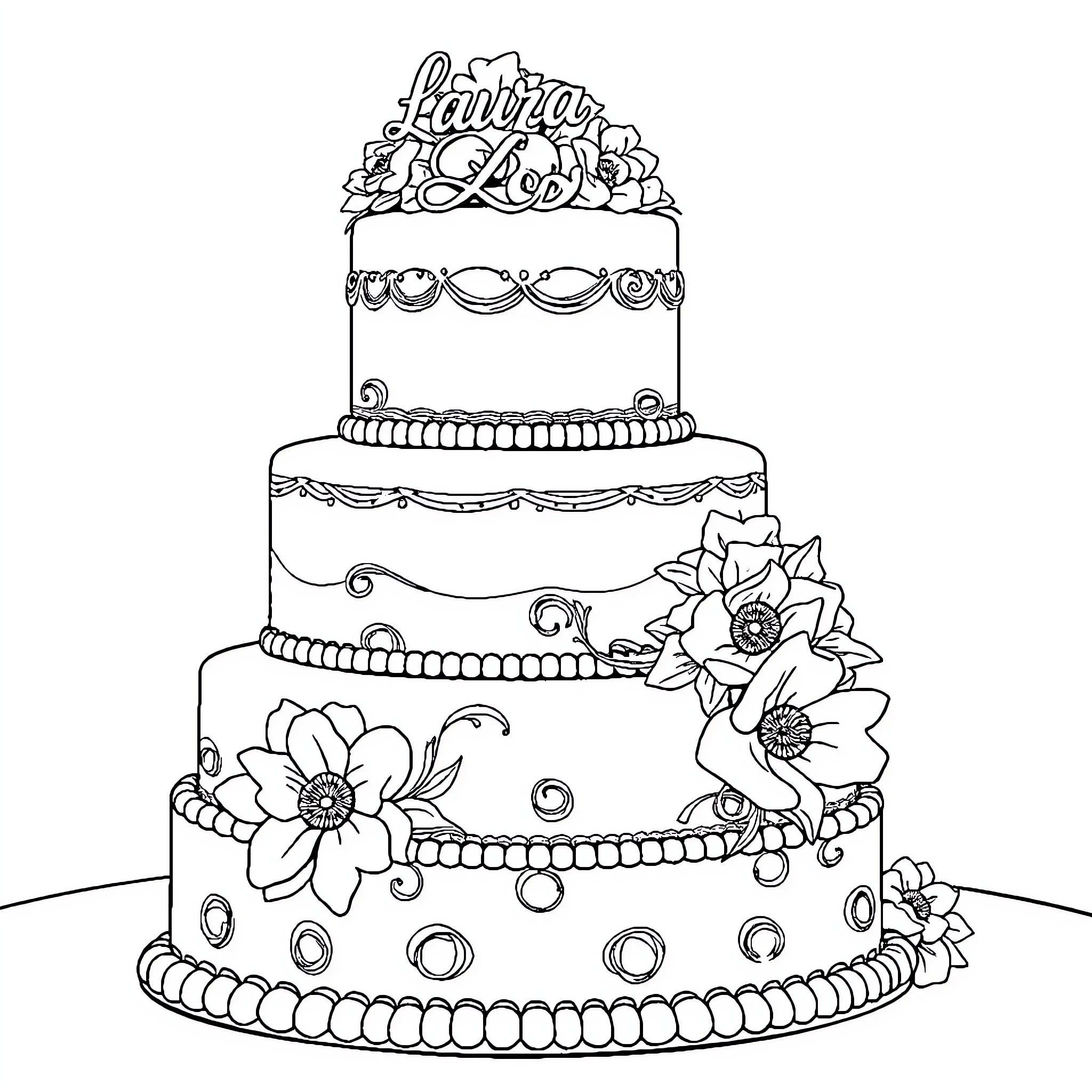 1 Best Wedding Cake Coloring Pages (Free Printable PDFs)
