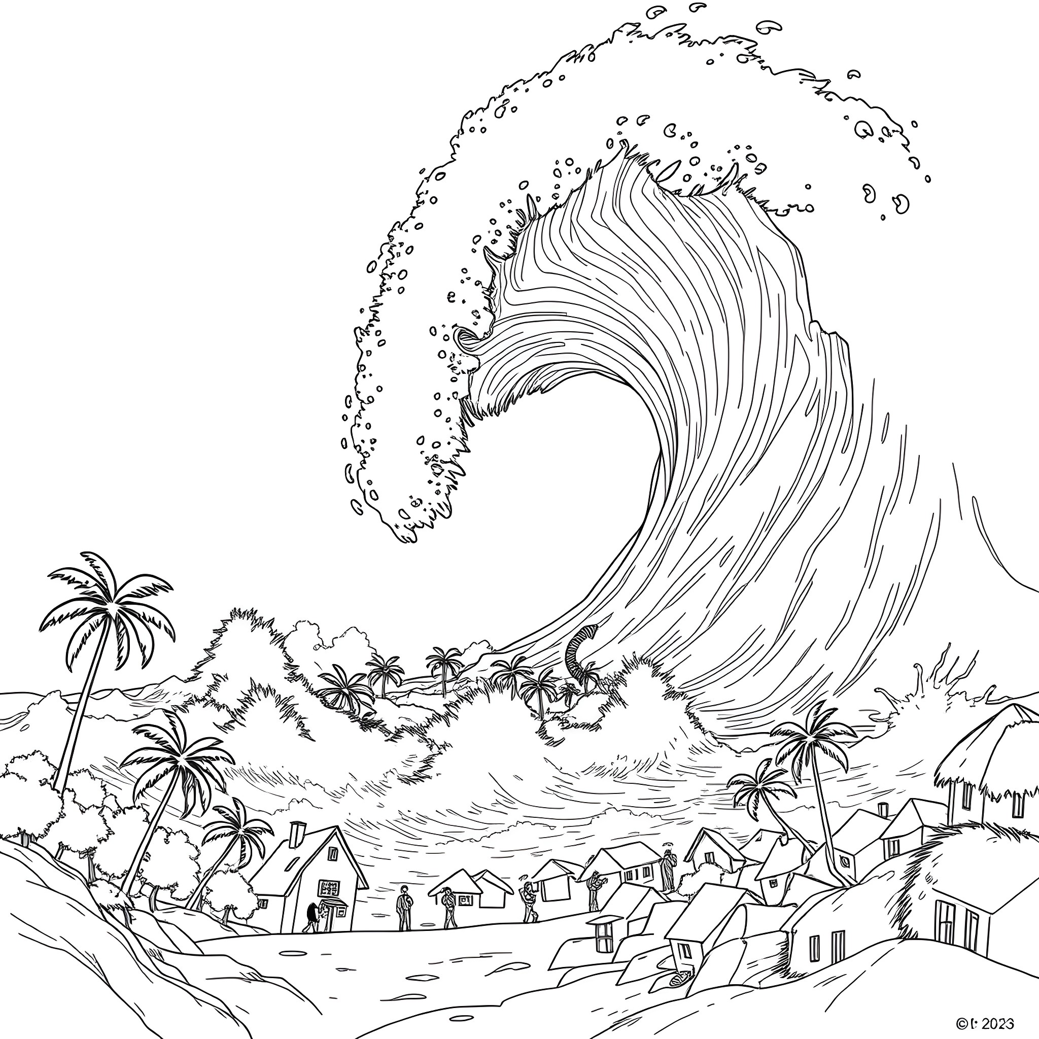 1 Best Lava Tsunami Coloring Pages (Free Printable PDFs)