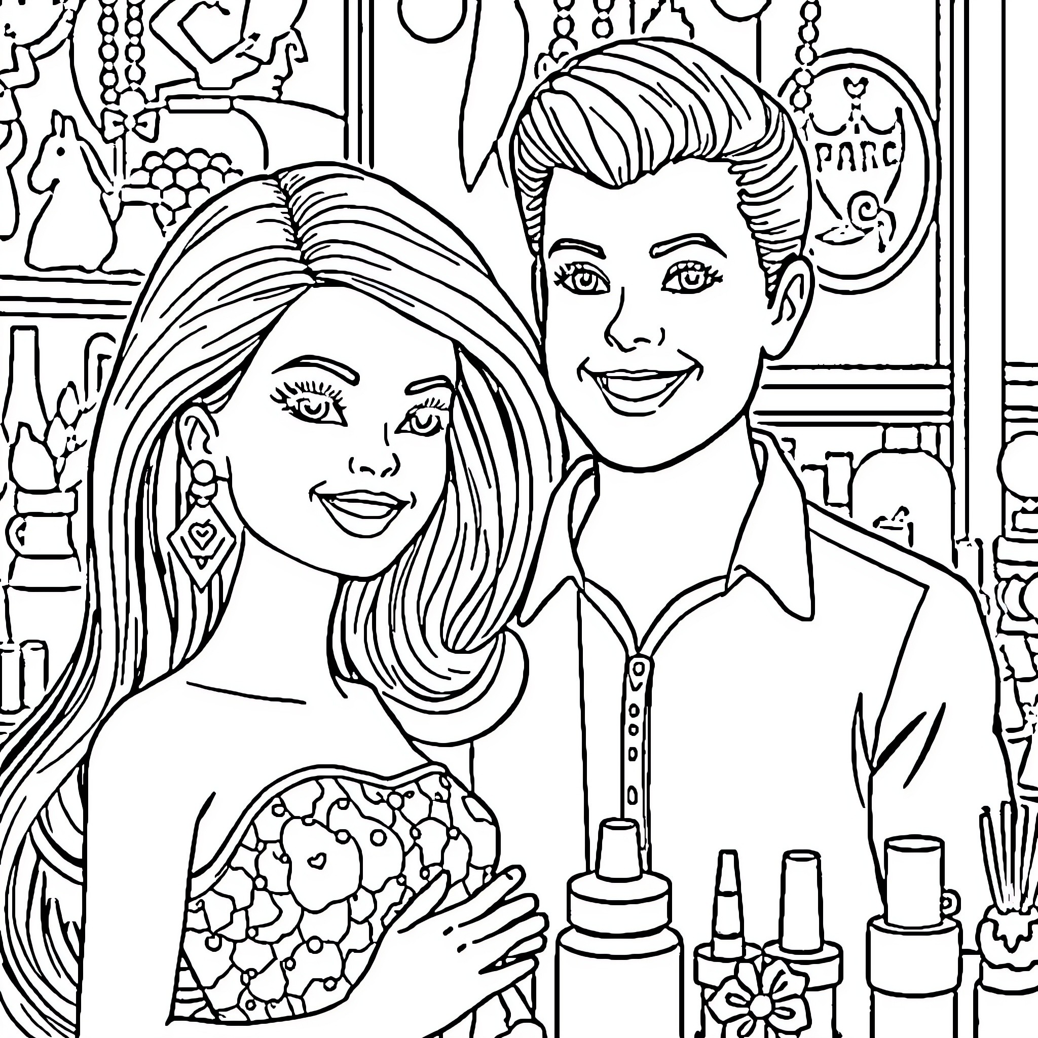 Best Barbie and Ken Coloring Pages (Free Printable PDF)
