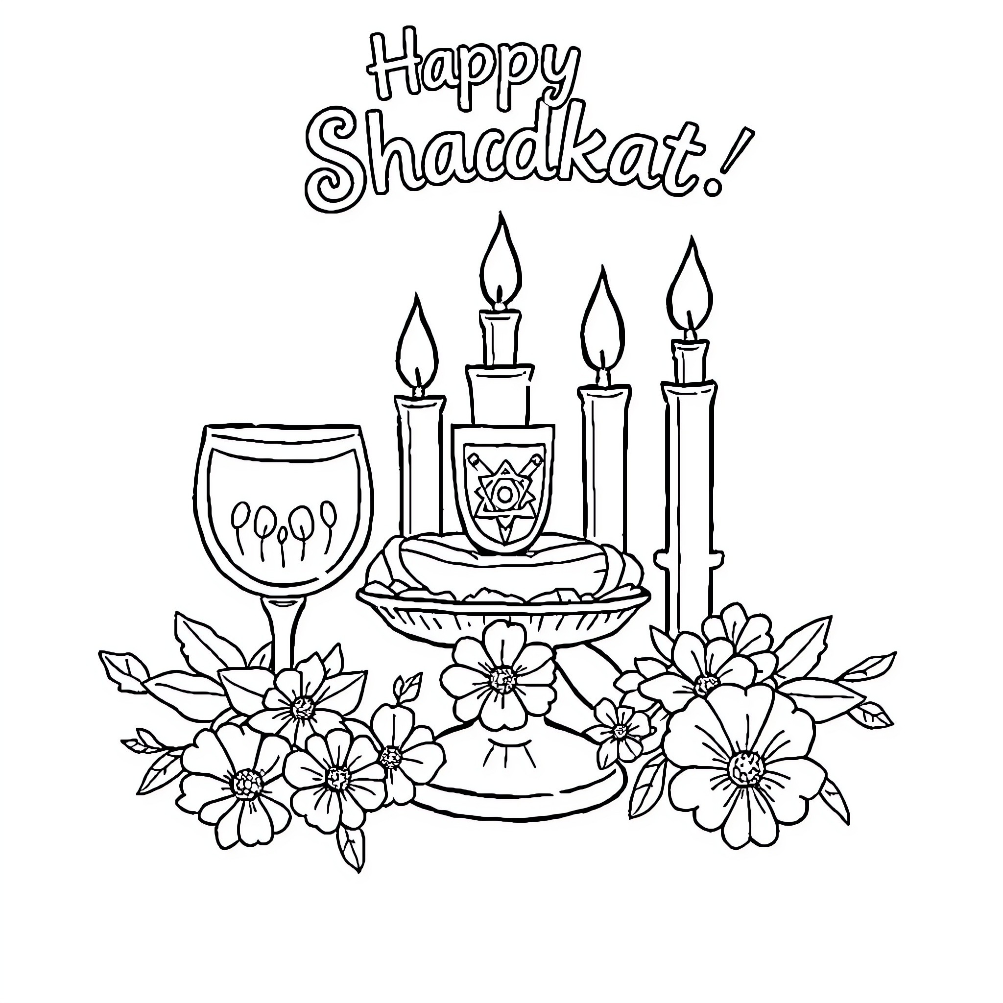 1 Best Shabbat Coloring Pages (Free Printable PDFs)