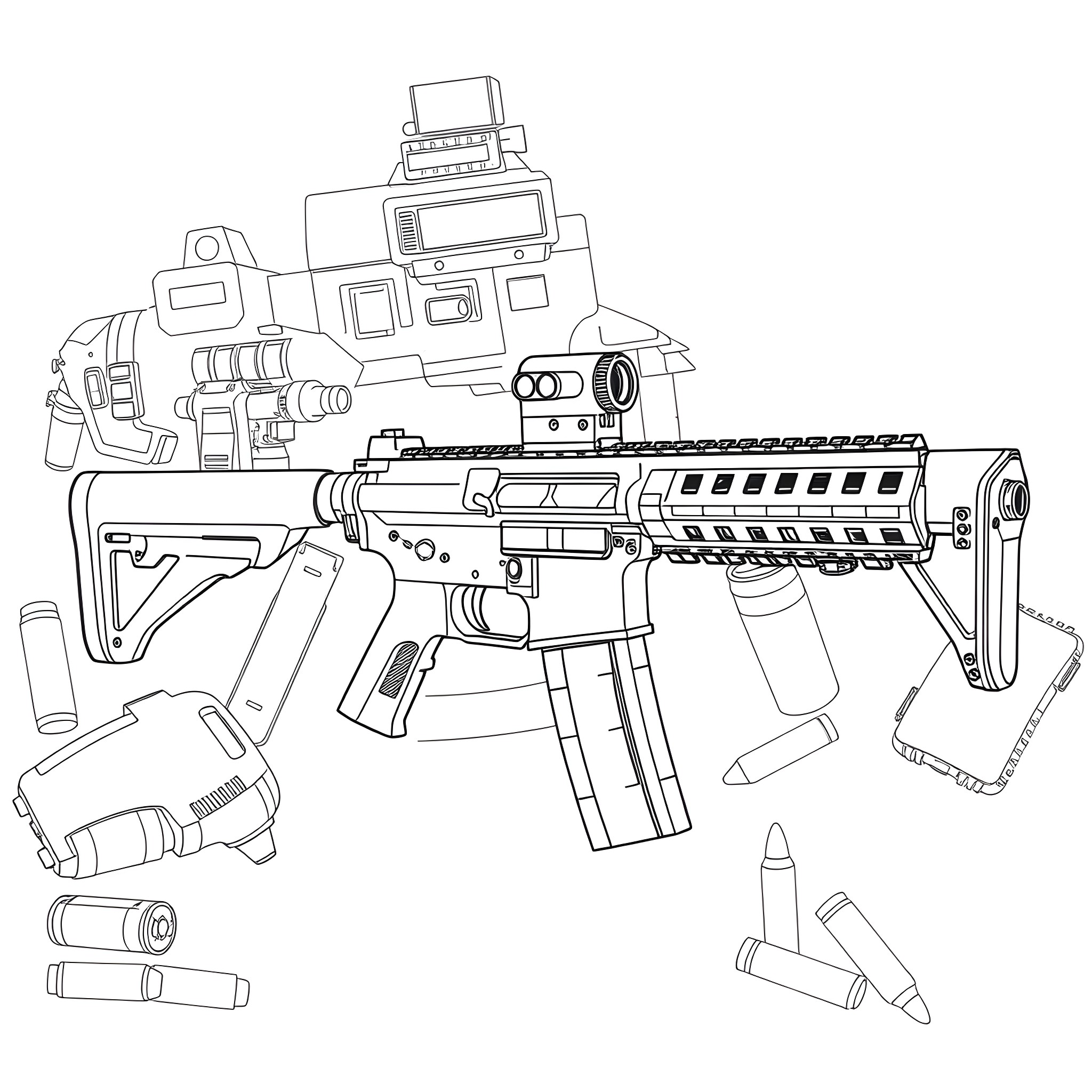 Best Ar15 Coloring Pages (Free Printable PDF)