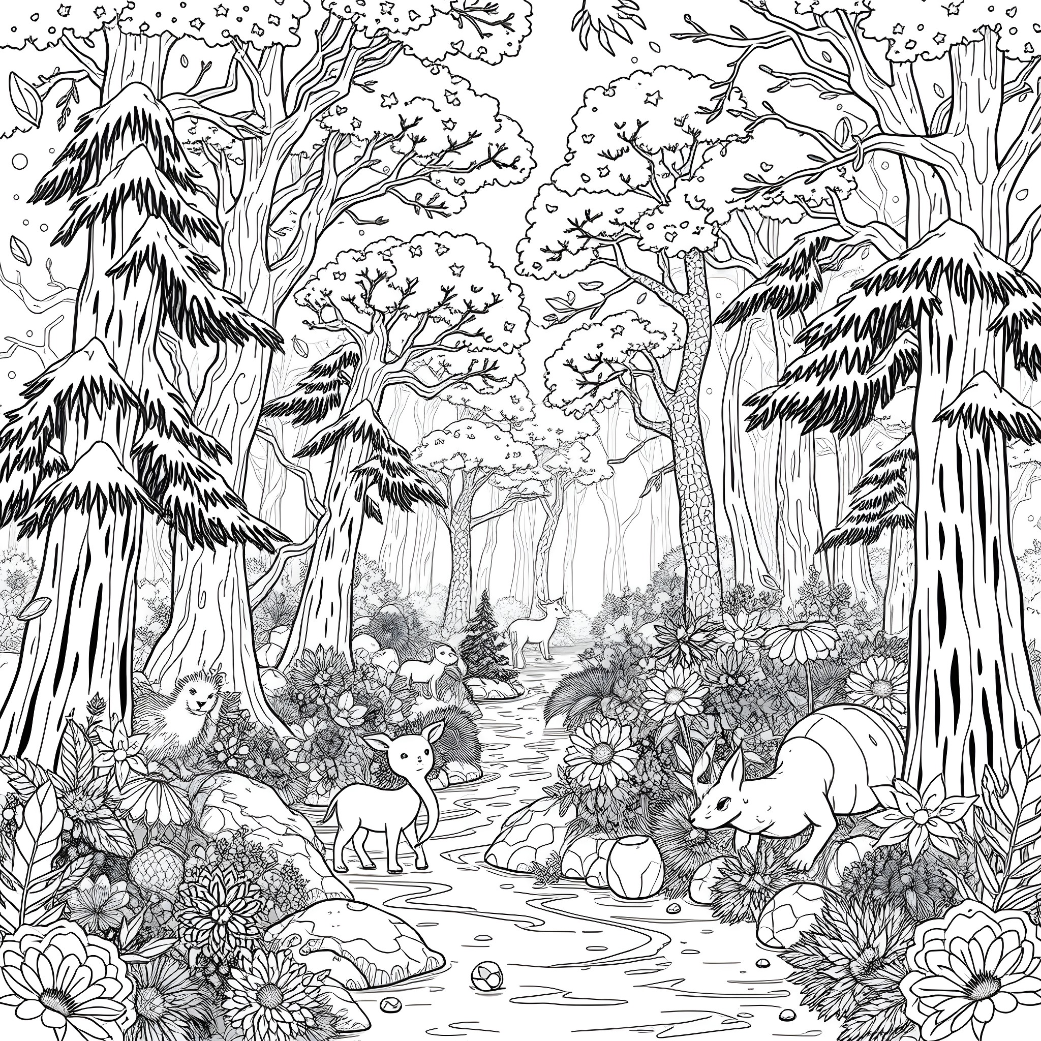 129 Best Forest Coloring Pages (Free Printable PDFs)