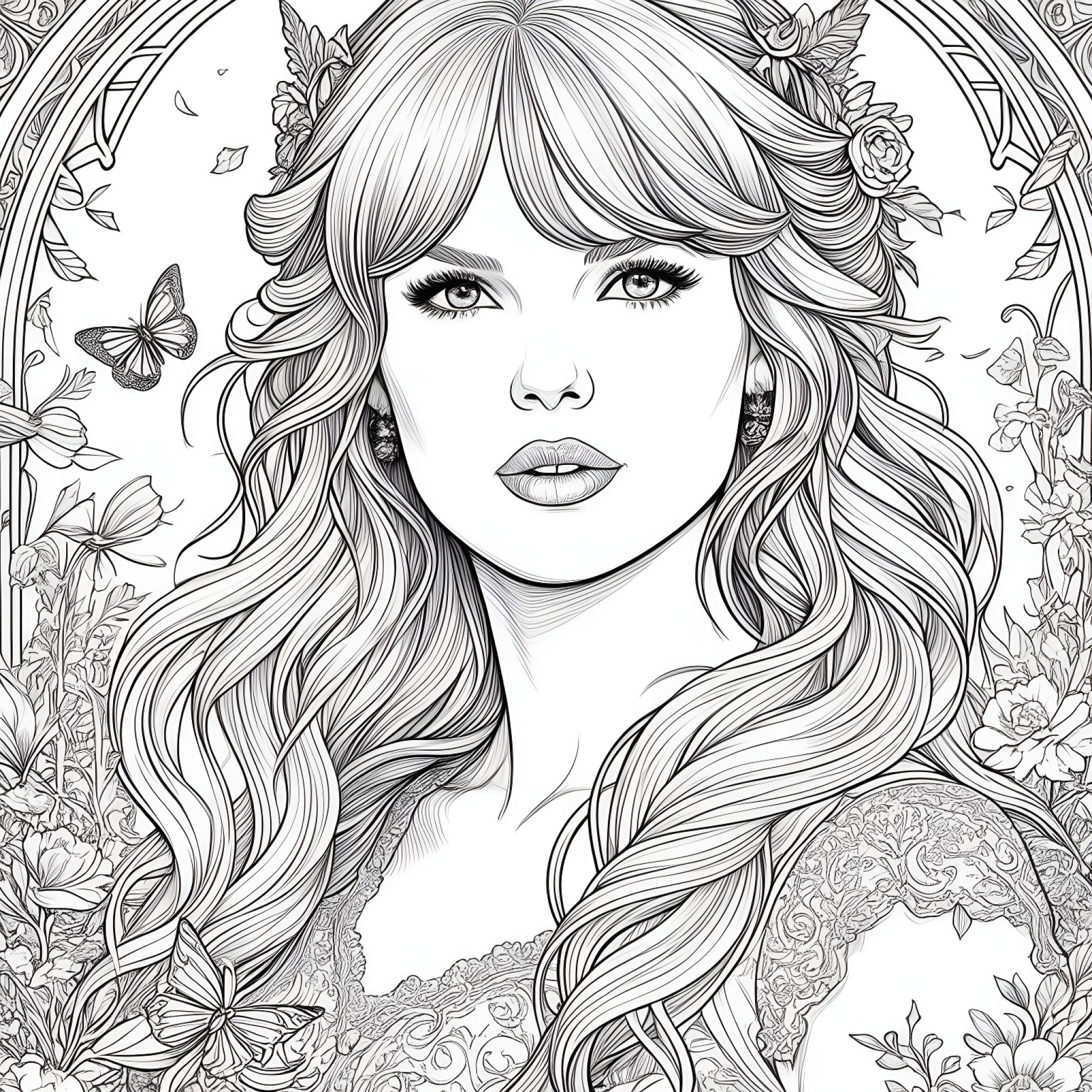 50 Best Taylor Swift Coloring Pages (Free Printable PDFs)