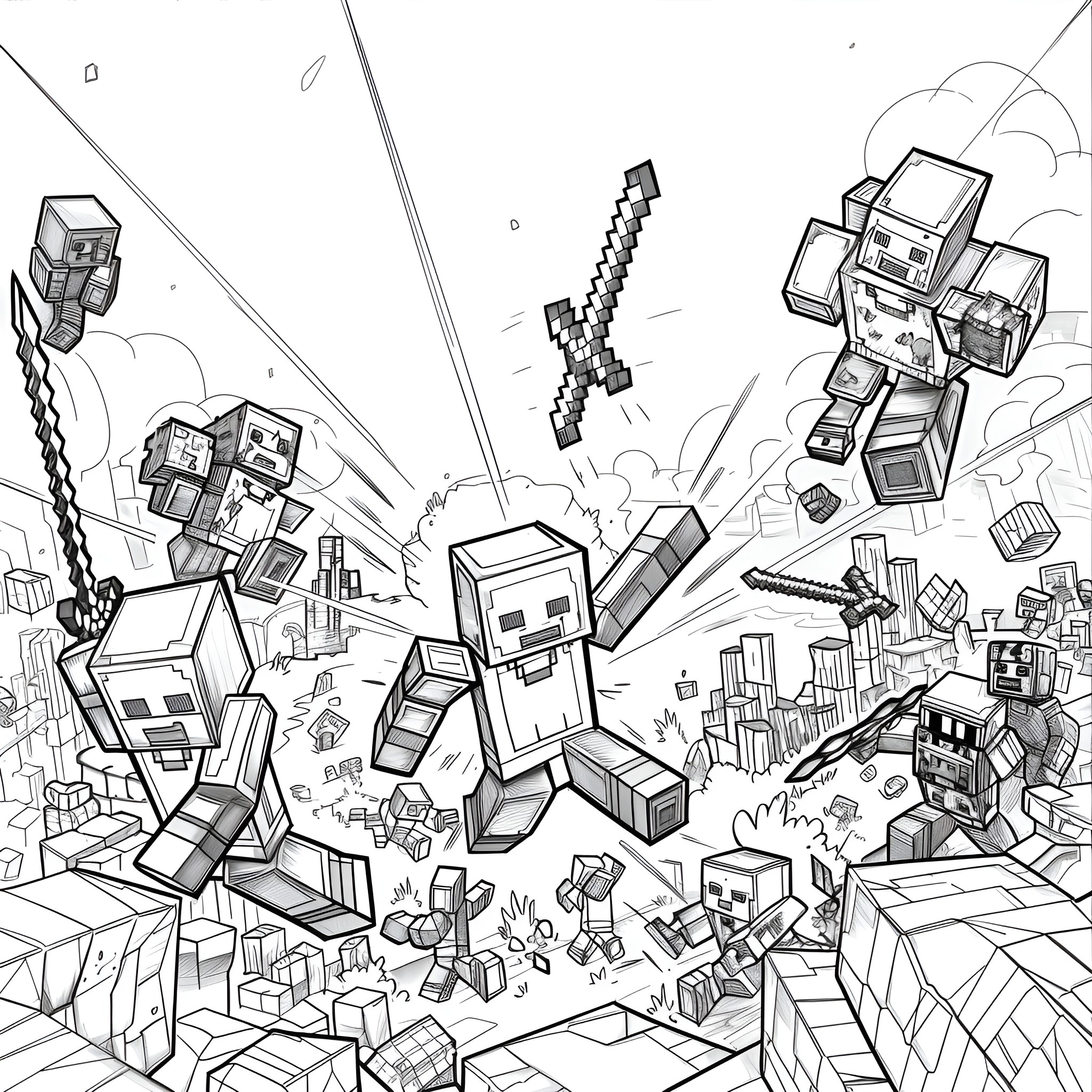 52 Best Minecraft Coloring Pages (Free Printable PDFs)
