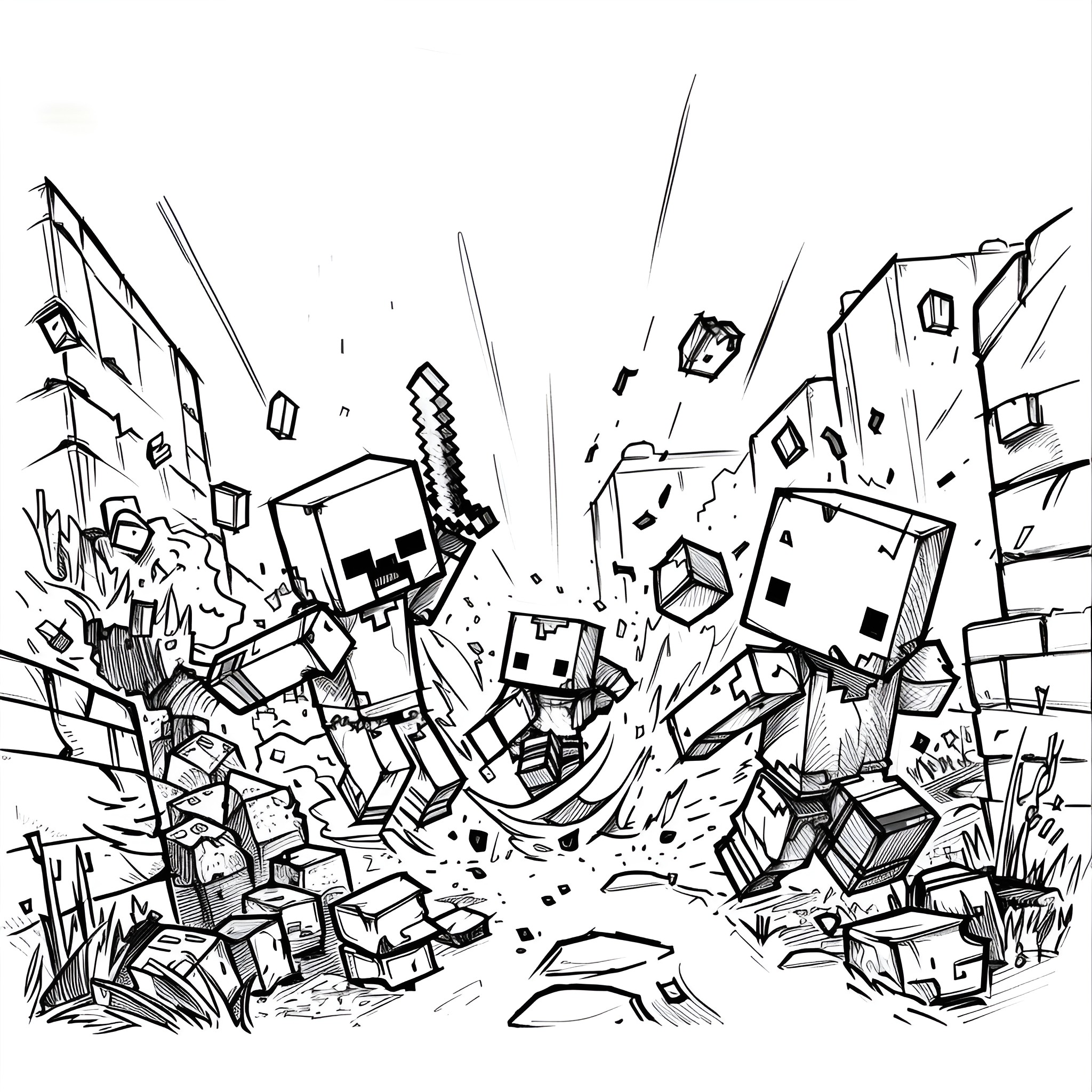 52 Best Minecraft Coloring Pages (Free Printable PDFs)
