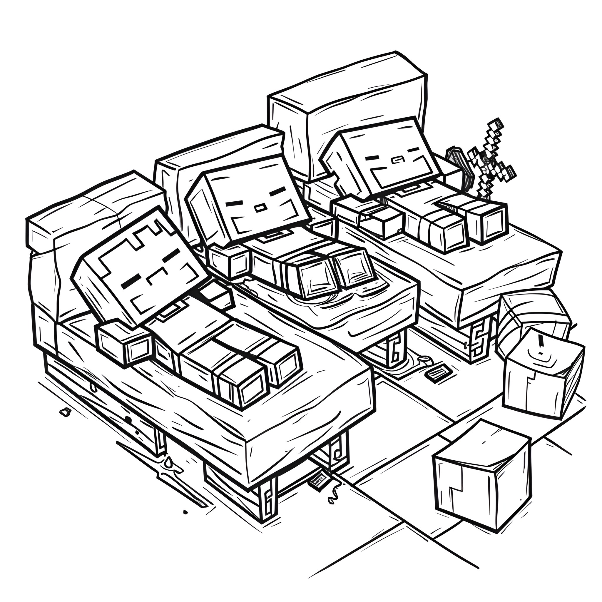 52 Best Minecraft Coloring Pages (Free Printable PDFs)