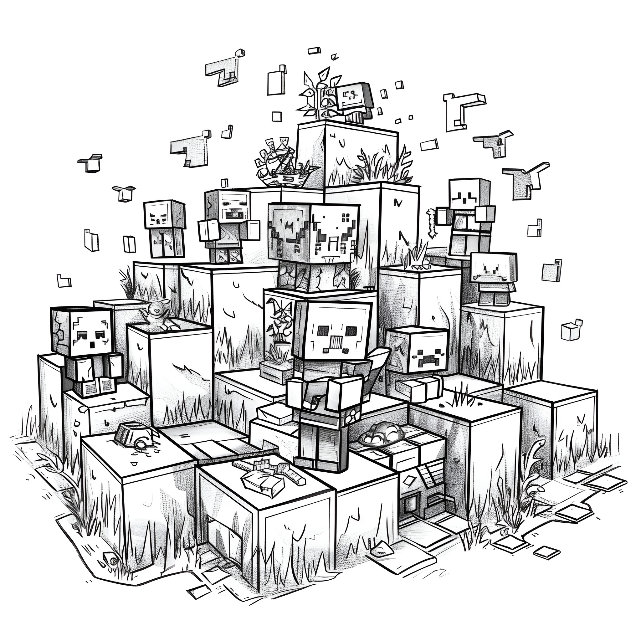 52 Best Minecraft Coloring Pages (Free Printable PDFs)