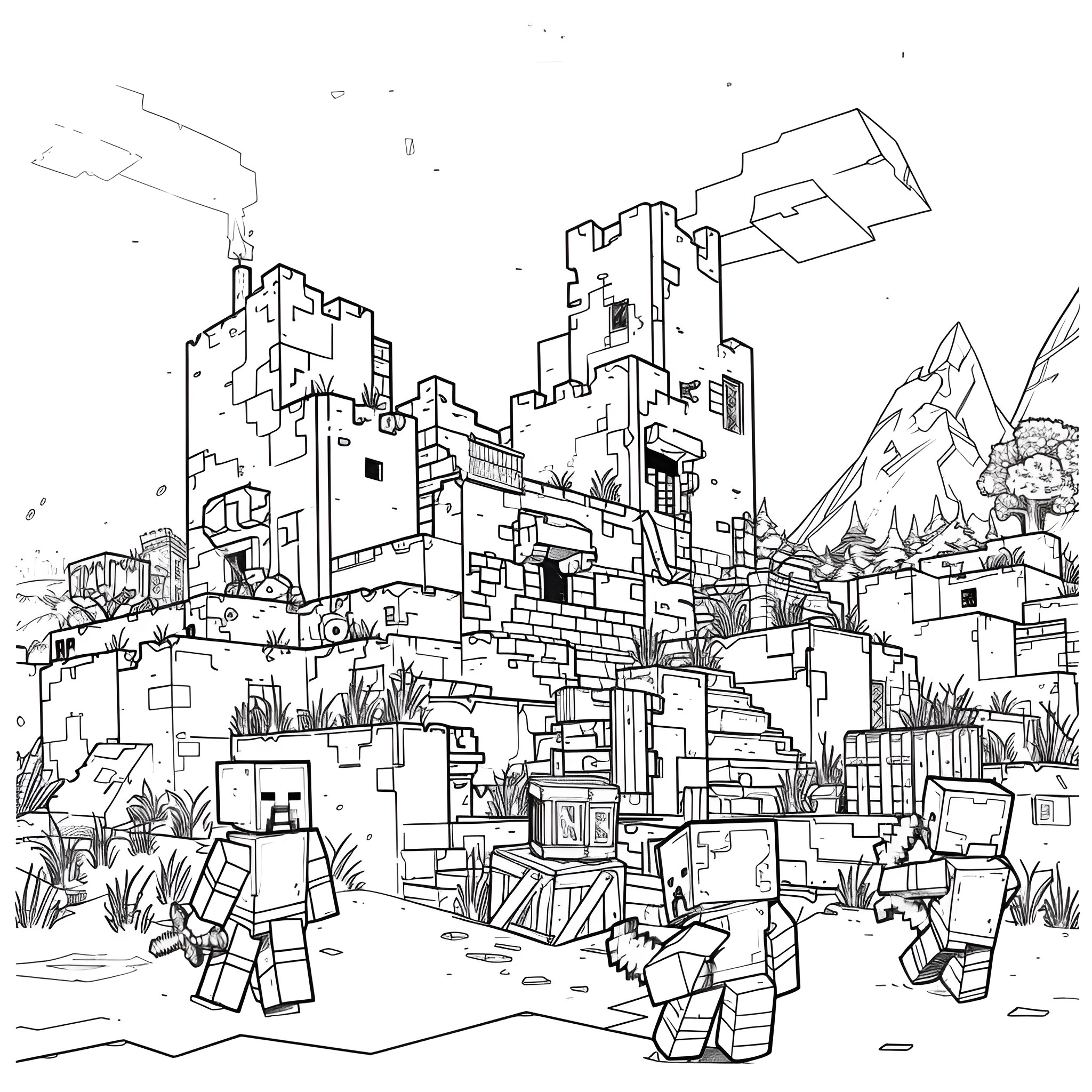 52 Best Minecraft Coloring Pages (Free Printable PDFs)