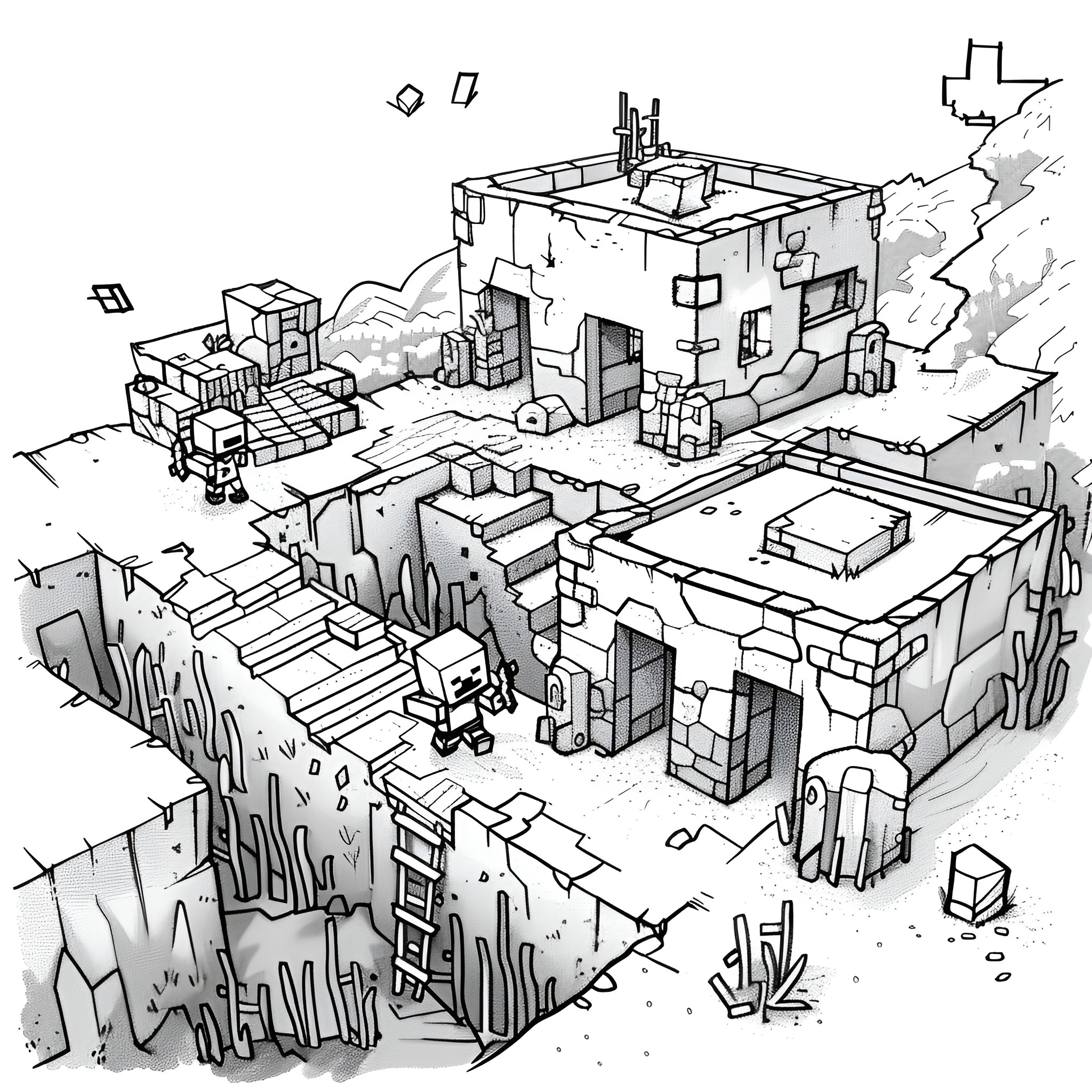 52 Best Minecraft Coloring Pages (Free Printable PDFs)