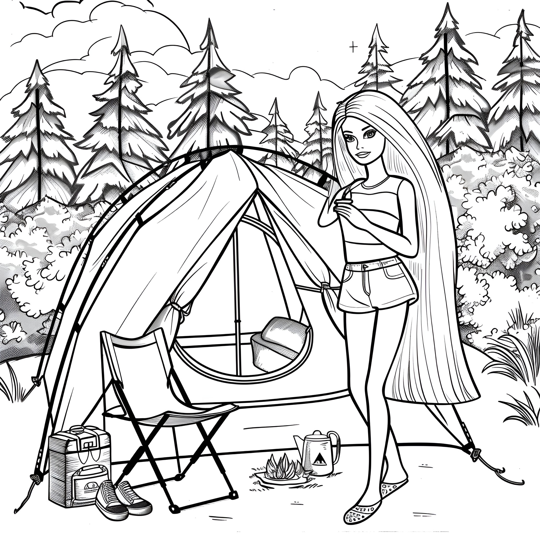 225 Best Barbie Coloring Pages (Free Printable PDFs)