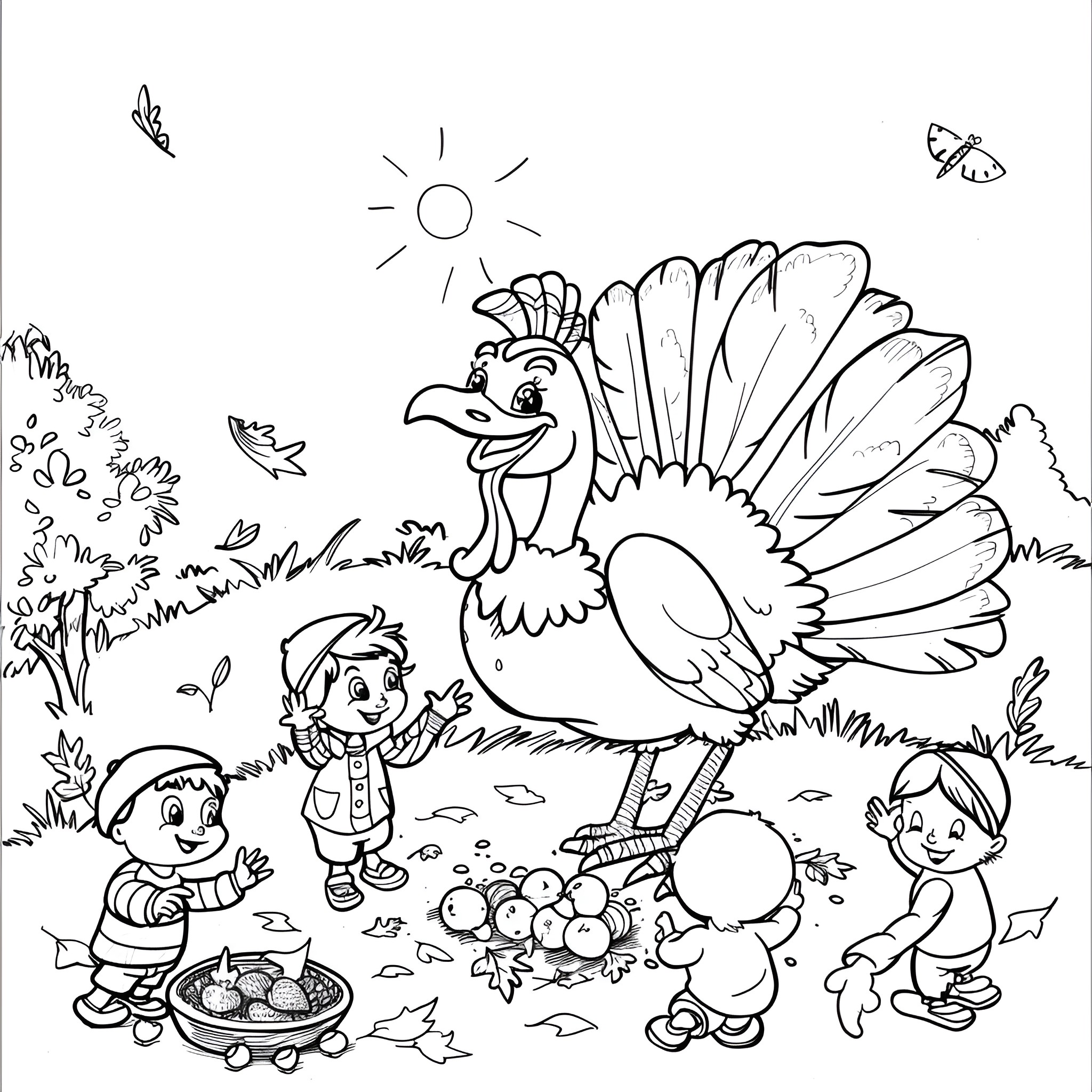 32 Best Turkey Coloring Pages (Free Printable PDFs)